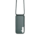 Rixus TPU Necklace Cord Cover For Samsung Galaxy A25 5G Dark Green