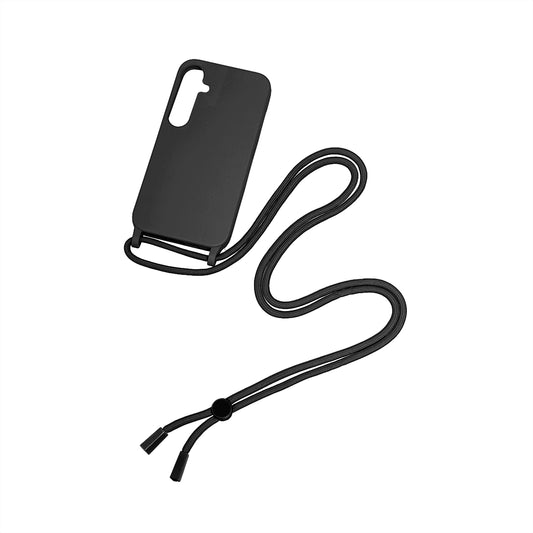 Rixus TPU Necklace Cord Cover For Samsung Galaxy A25 5G Black