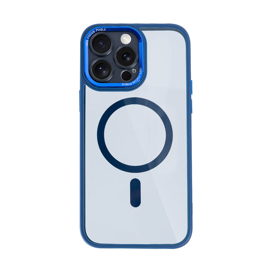 Rixus Classic 04 Case With MagSafe Compatible For Apple iPhone 14 Pro Max Dark Blue