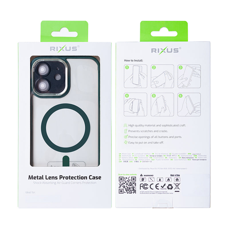 Rixus Classic 04 Case With MagSafe For iPhone 11 Dark Green