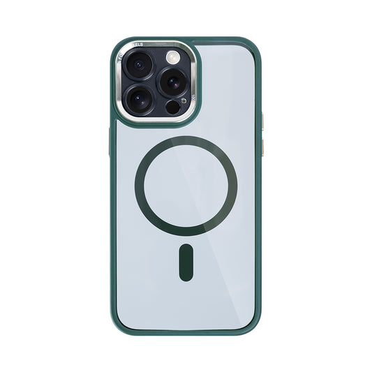 Rixus Classic 04 Case With MagSafe Compatible For Apple iPhone 14 Pro Max Dark Green