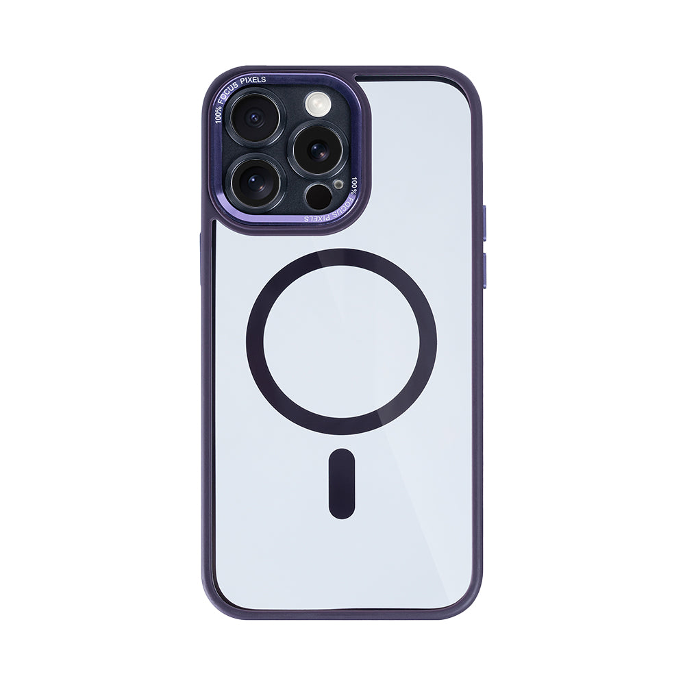Rixus Classic 04 Case With MagSafe Compatible For Apple iPhone 14 Pro Max Purple