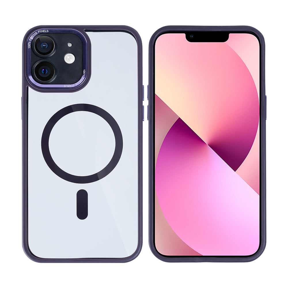 Rixus Classic 04 Case With MagSafe Compatible For Apple iPhone 11 Purple