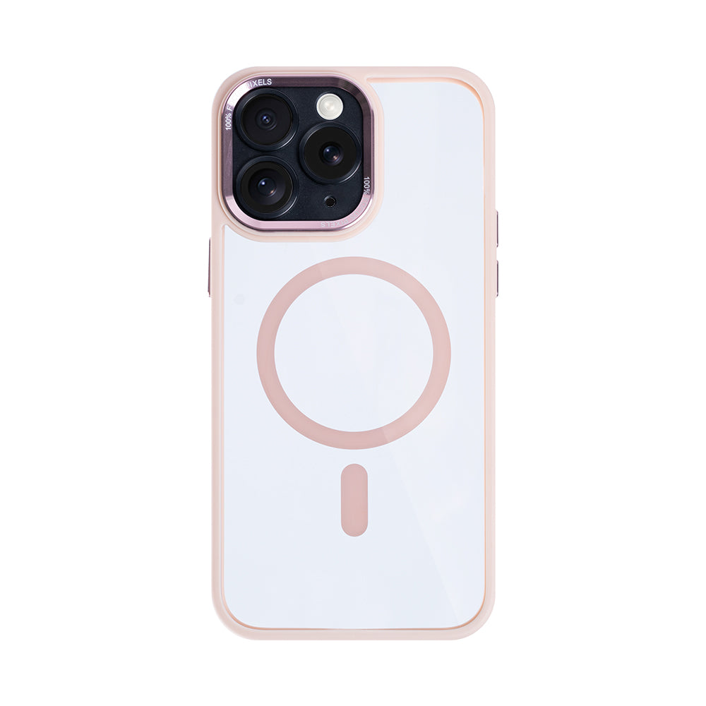 Rixus Classic 04 Case With MagSafe Compatible For Apple iPhone 11 Pro Max Pink