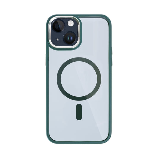 Rixus Classic 04 Case With MagSafe Compatible For Apple iPhone 14 Dark Green