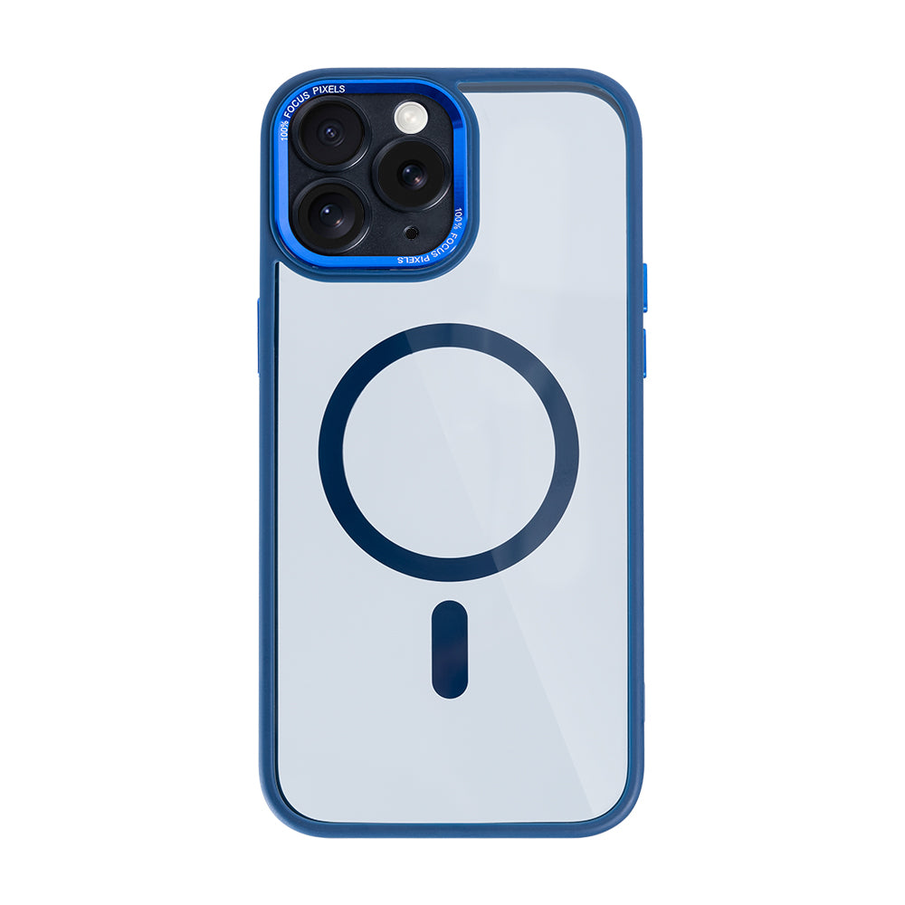 Rixus Classic 04 Case With MagSafe Compatible For Apple iPhone 11 Pro Max Dark Blue