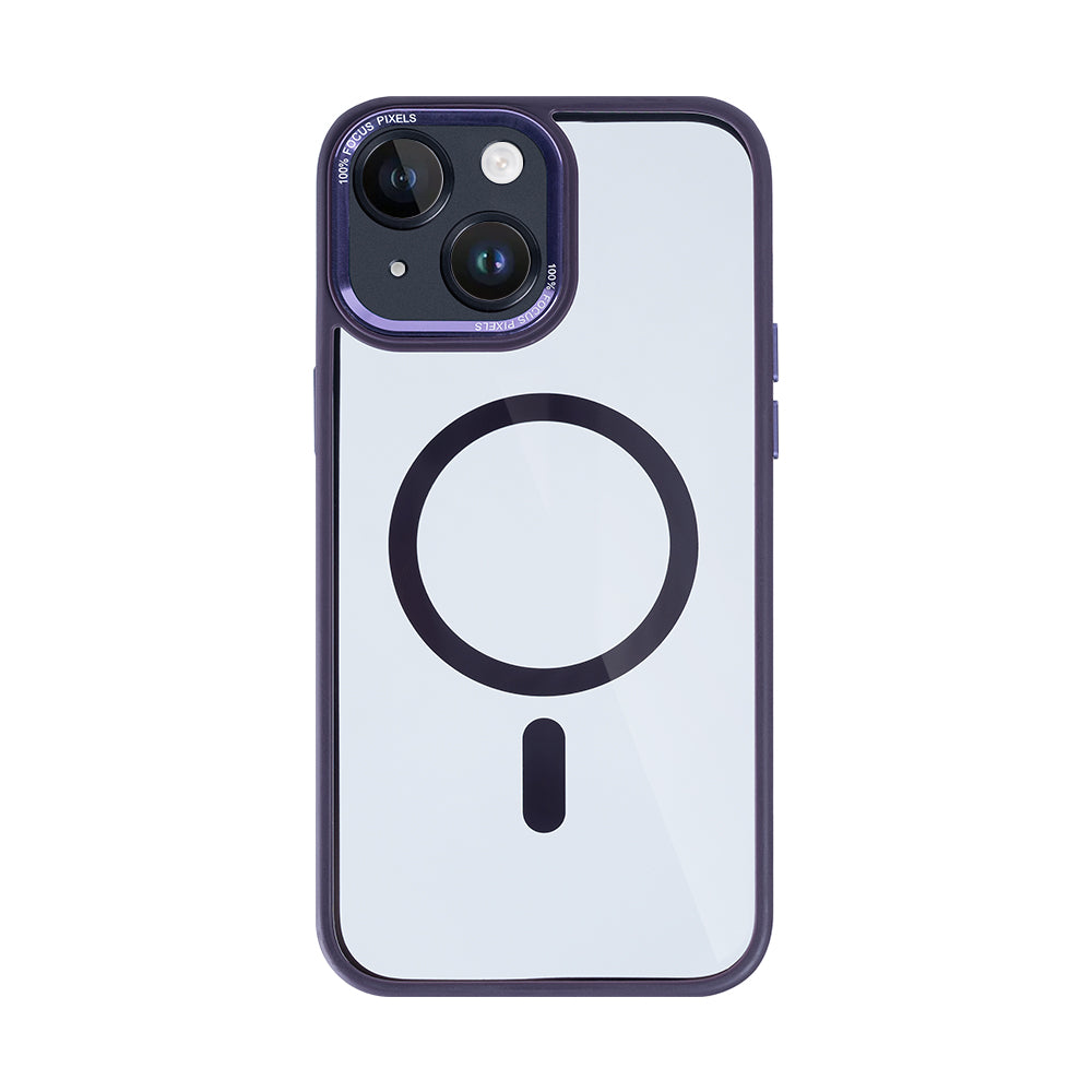 Rixus Classic 04 Case With MagSafe Compatible For Apple iPhone 14 Purple