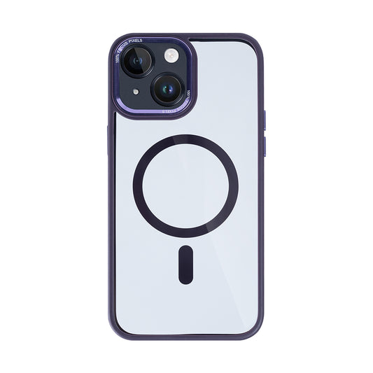 Rixus Classic 04 Case With MagSafe Compatible For Apple iPhone 14 Purple