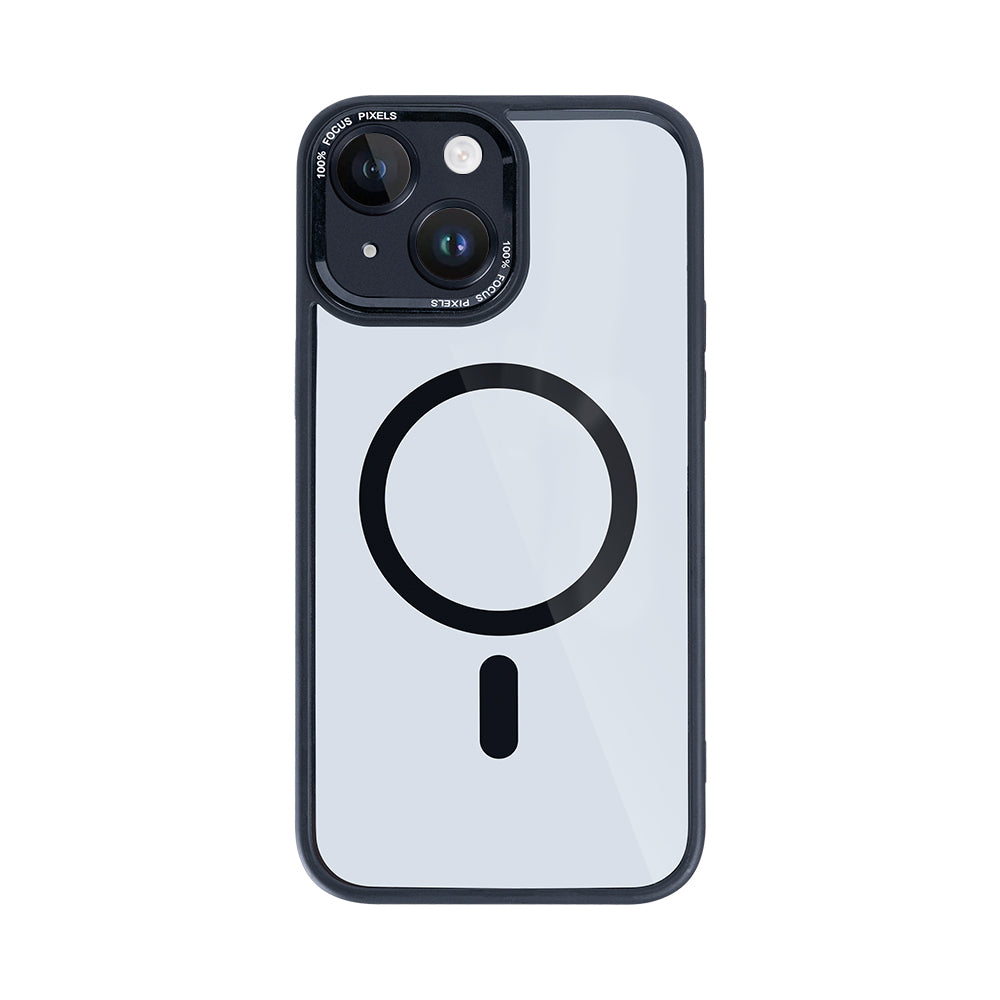 Rixus Classic 04 Case With MagSafe Compatible For Apple iPhone 14 Plus Black