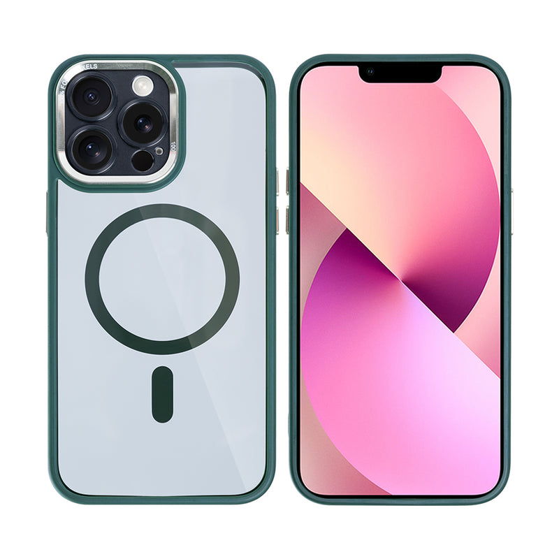 Rixus Classic 04 Case With MagSafe For iPhone 12 Pro Max Dark Green