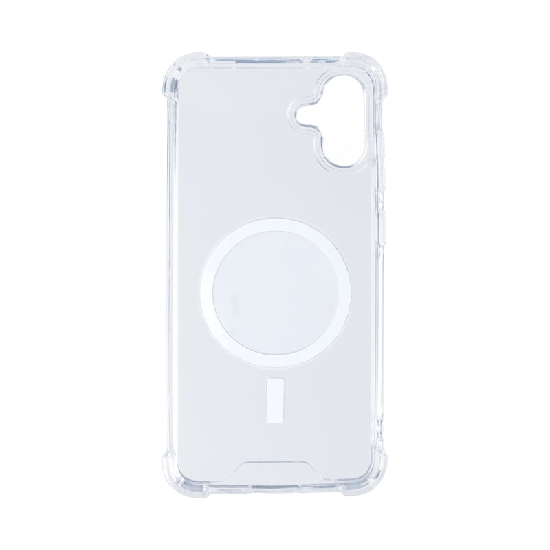 Rixus For Samsung Galaxy A05 A055F Anti-Burst Case With MagSafe Transparent
