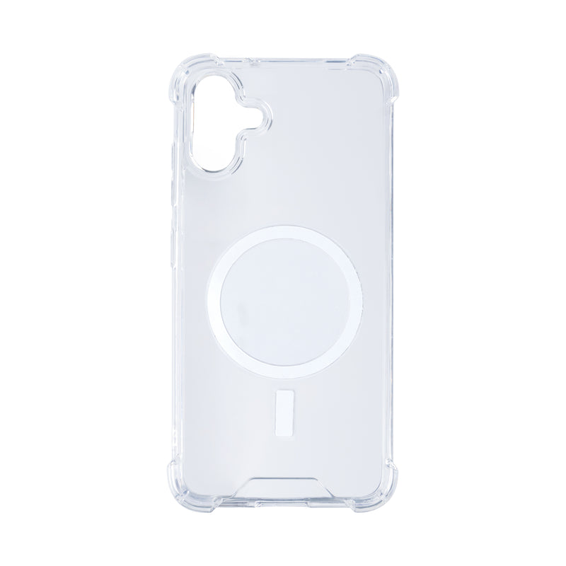Rixus For Samsung Galaxy A05 A055F Anti-Burst Case With MagSafe Transparent