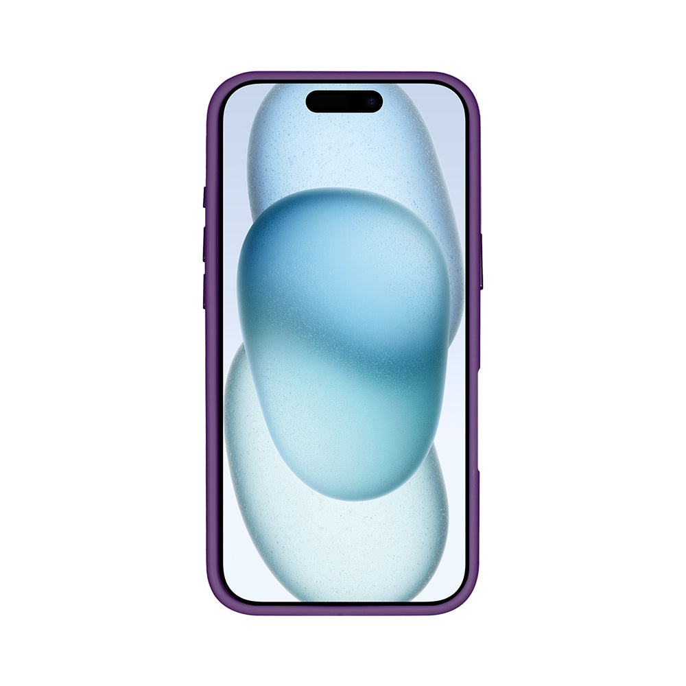 Rixus Classic 03 Case With MagSafe Compatible For Apple iPhone 16 Deep Purple