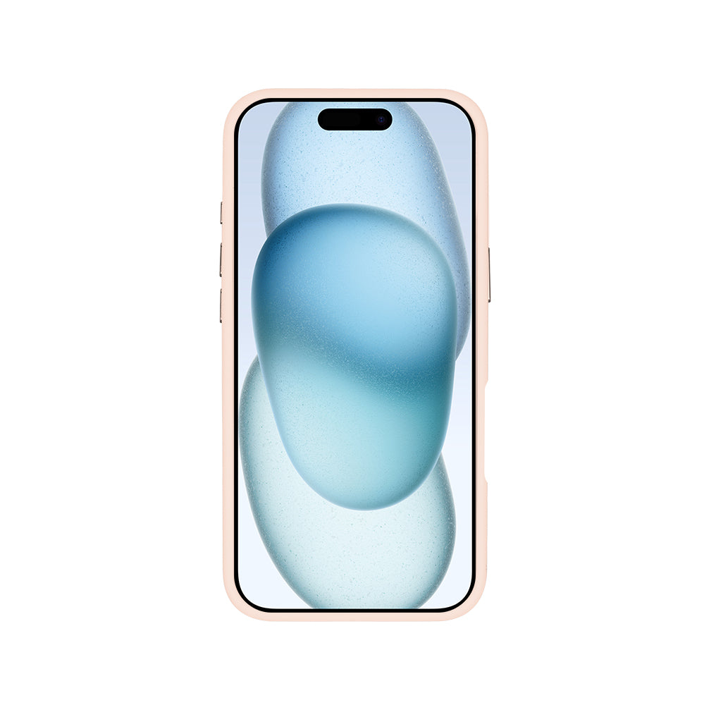 Rixus Classic 03 Case With MagSafe Compatible For Apple iPhone 16 Light Pink