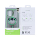 Rixus Classic 03 Case With MagSafe For iPhone 16 Pro Light Green