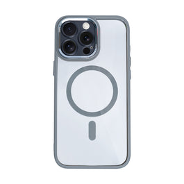Rixus Classic 04 Case With MagSafe Compatible For Apple iPhone 16 Pro Grey