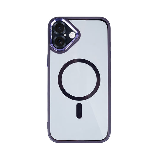 Rixus Classic 04 Case With MagSafe Compatible For Apple iPhone 16 Plus Purple