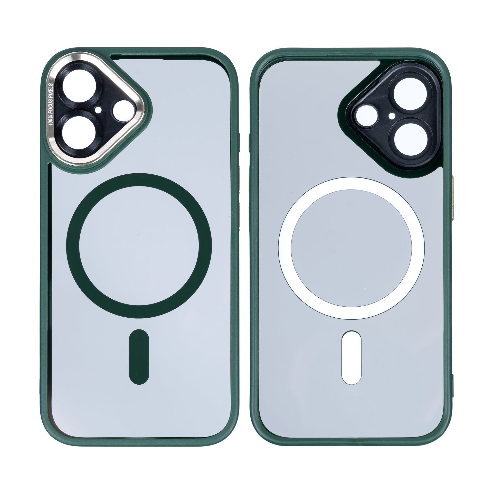 Rixus Classic 04 Case With MagSafe Compatible For Apple iPhone 16 Dark Green