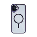 Rixus Classic 04 Case With MagSafe Compatible For Apple iPhone 16 Purple
