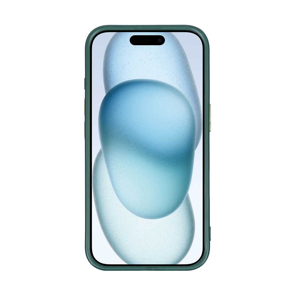 Rixus Classic 04 Case With MagSafe Compatible For Apple iPhone 16 Plus Dark Green