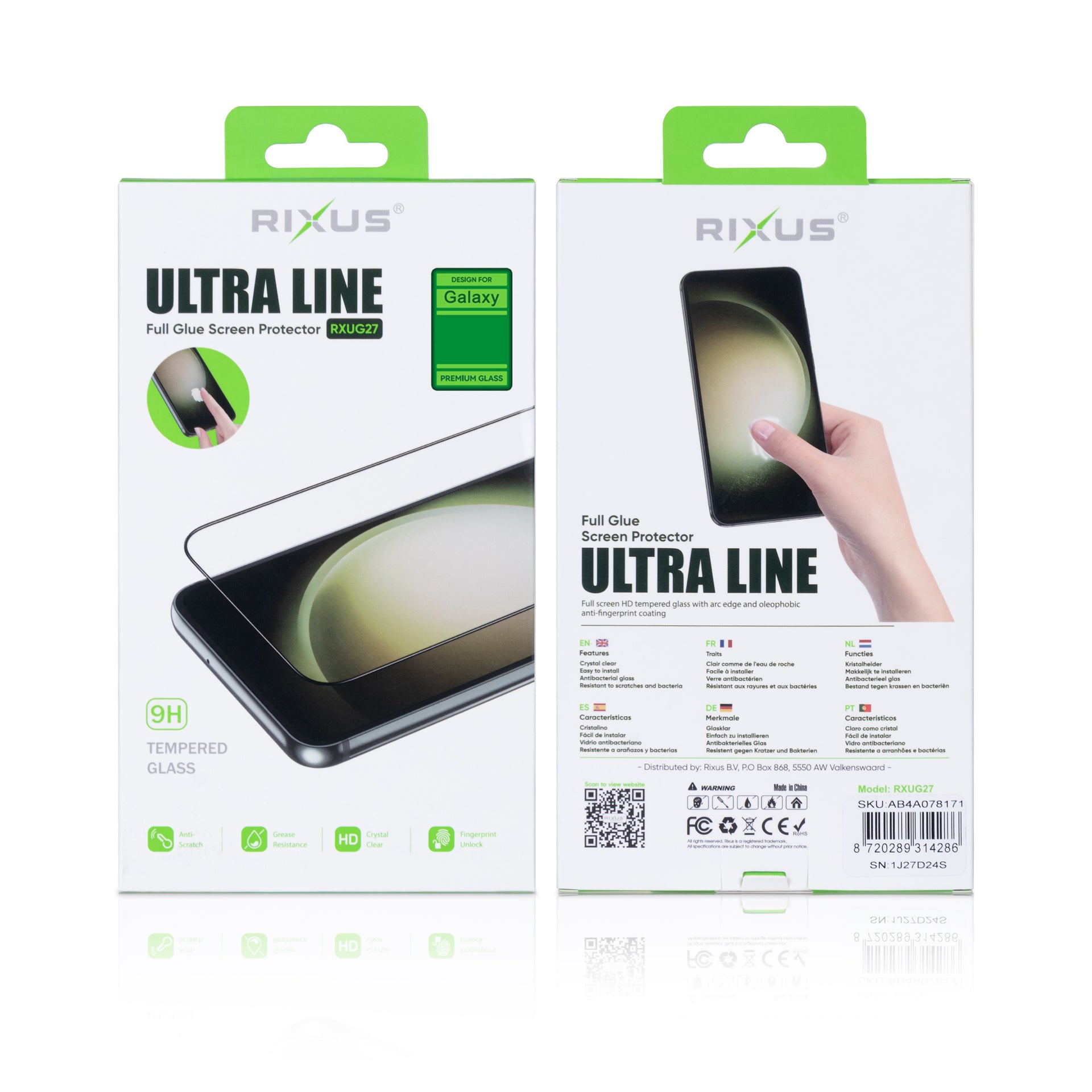 Rixus Clear HD Ultra Line Tempered Glass For Samsung Galaxy S21 Plus 5G