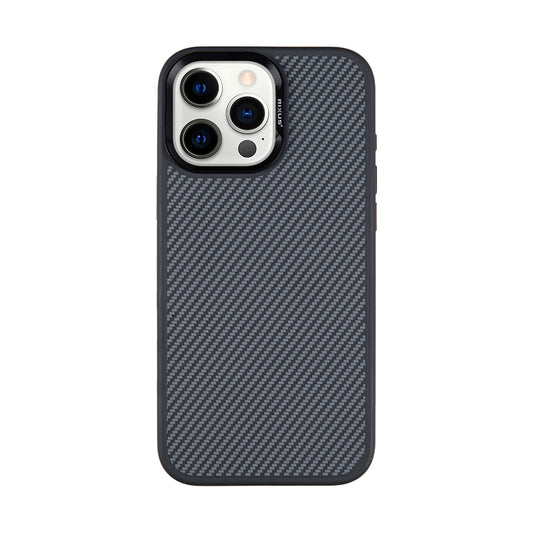 Rixus Mag Carbon With MagSafe Compatible For Apple iPhone 14 Pro Max Titanium Black