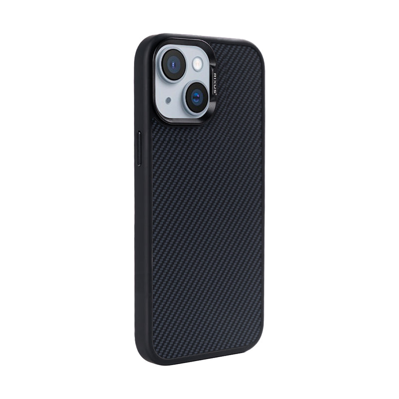 Rixus Mag Carbon With MagSafe For iPhone 15 Titanium Black