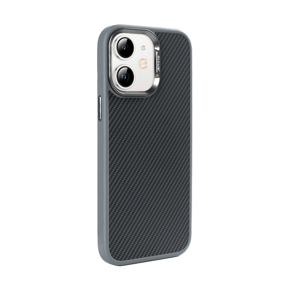 Rixus Mag Carbon With MagSafe Compatible For Apple iPhone 11 Titanium Grey