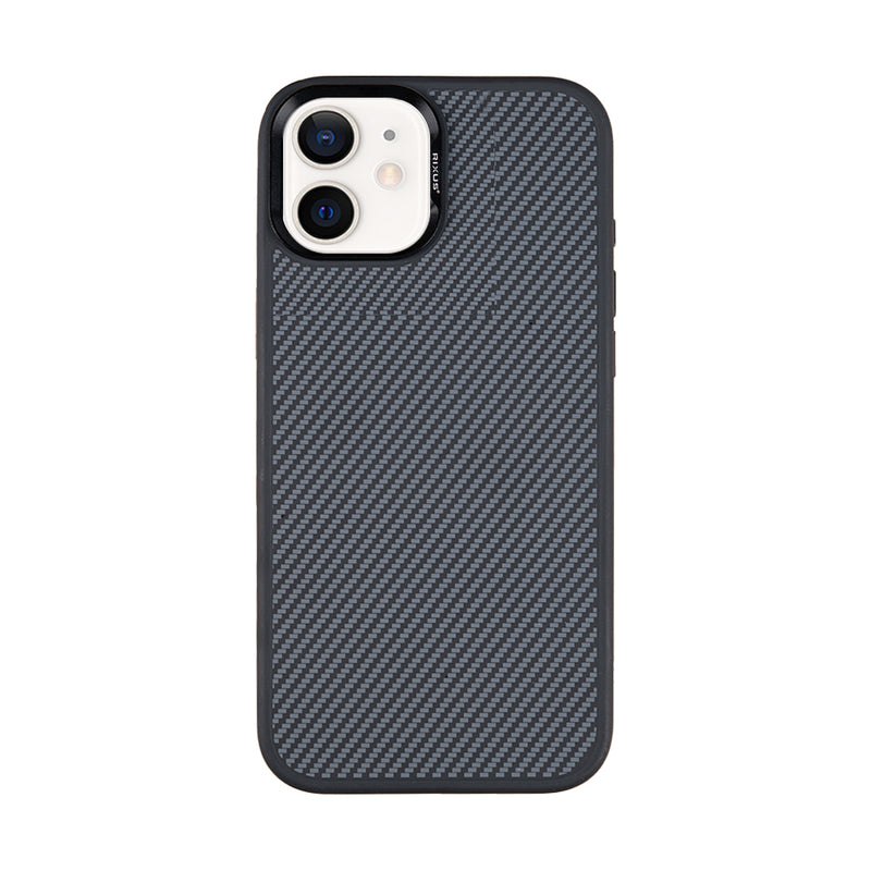 Rixus Mag Carbon With MagSafe For iPhone 11 Titanium Black