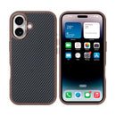 Rixus Mag Carbon With MagSafe For Apple iPhone 16 Brown