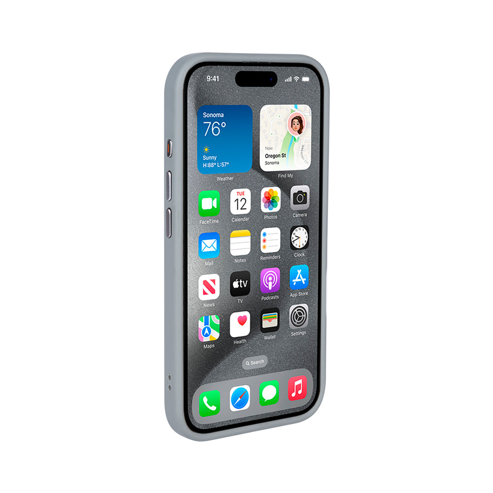 Rixus Mag Carbon With MagSafe Compatible For Apple iPhone 16 Plus Titanium Grey