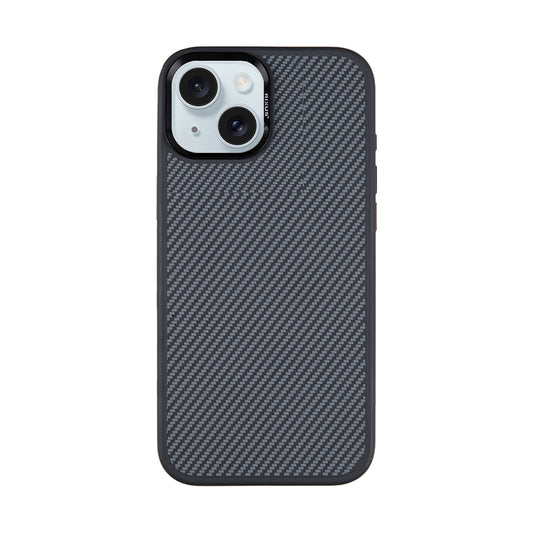 Rixus Mag Carbon With MagSafe Compatible For Apple iPhone 14 Titanium Black