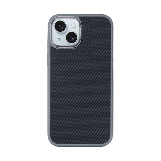 Rixus Mag Carbon With MagSafe Compatible For Apple iPhone 14 Titanium Grey