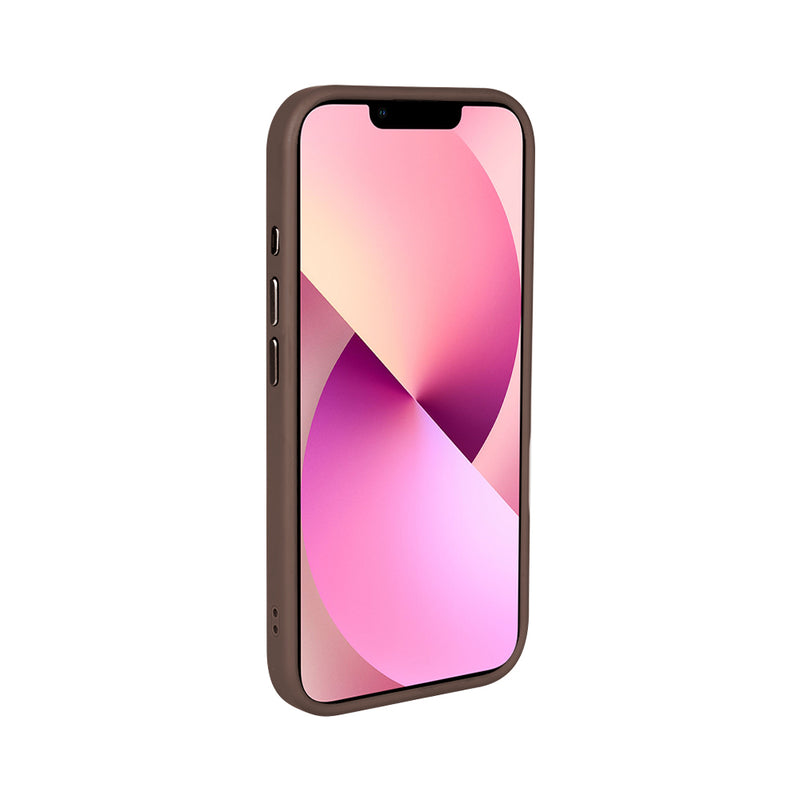 Rixus Mag Carbon With MagSafe For iPhone 13 Pro Brown