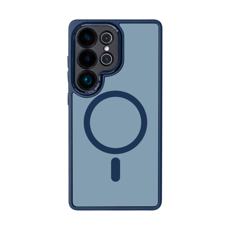 Rixus Classic 04 Case With MagSafe For Samsung Galaxy S25 Ultra S938B Dark Blue