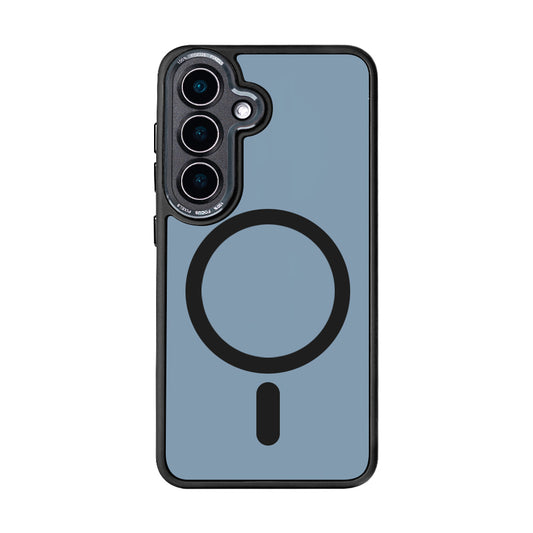 Rixus Classic 04 Case With MagSafe Compatible For Samsung Galaxy S25 Plus Black