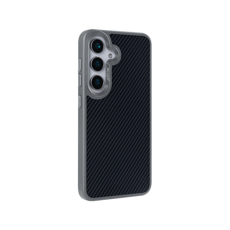 Rixus Mag Carbon With MagSafe For Samsung Galaxy S25 Plus Titanium Grey
