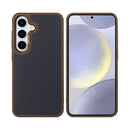 Rixus Mag Carbon With MagSafe For Samsung Galaxy S25 Plus S936B Brown