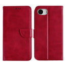 Rixus Bookcase For iPhone 16e Dark Red