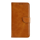 Rixus Bookcase For iPhone 16e Light Brown