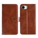 Rixus Bookcase For Apple iPhone 16e, 17e Brown