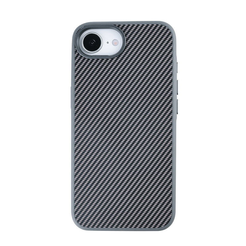 Rixus Mag Carbon With MagSafe For iPhone 16e Titanium Grey