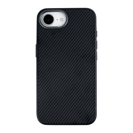 Rixus Mag Carbon With MagSafe Compatible For Apple iPhone 16e, 17e Titanium Black
