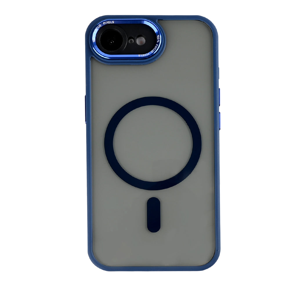 Rixus Classic 04 Case With MagSafe Compatible For Apple iPhone 16e Dark Blue