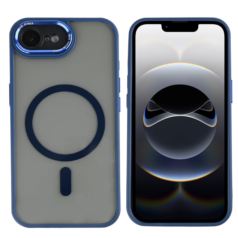 Rixus Classic 04 Case With MagSafe For iPhone 16e Dark Blue