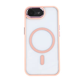 Rixus Classic 04 Case With MagSafe Compatible For Apple iPhone 16e Pink