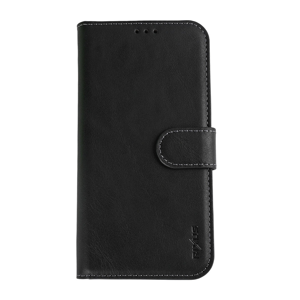 Rixus Duo Magnetic Detachable Wallet For Apple iPhone For iPhone 16e, 17e Black