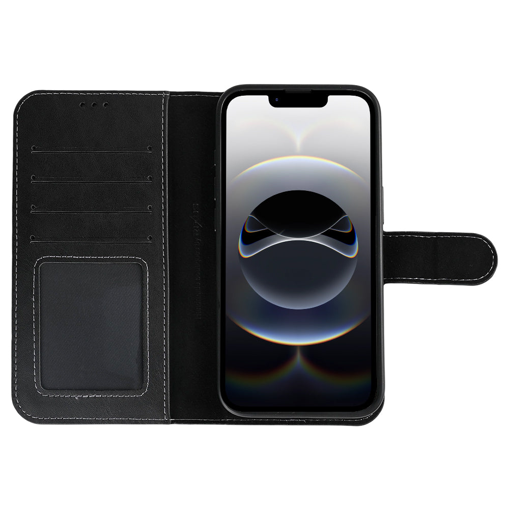 Rixus Duo Magnetic Detachable Wallet For Apple iPhone For iPhone 16e, 17e Black
