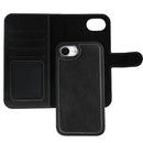 Rixus Duo Magnetic Detachable Wallet For Apple iPhone For iPhone 16e, 17e Black