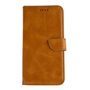 Rixus Bookcase For Samsung Galaxy S25 Edge S937B Light Brown